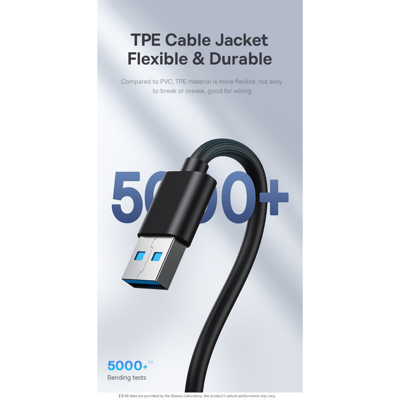 هاب 4 پورت USB 3.0 باسئوس مدل BS-OH080 15cm