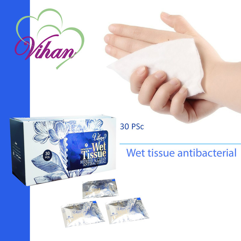 دستمال مرطوب ویهان مدل AntiBacterial پنج بسته 30 عددی