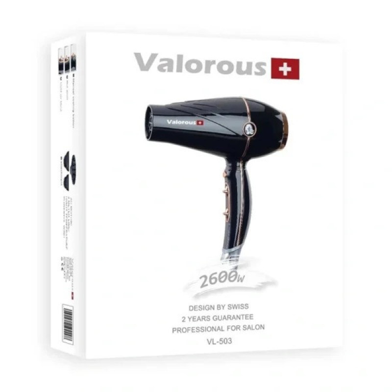 سشوار حرفه ای 2600 وات والوروس مدل VL-503