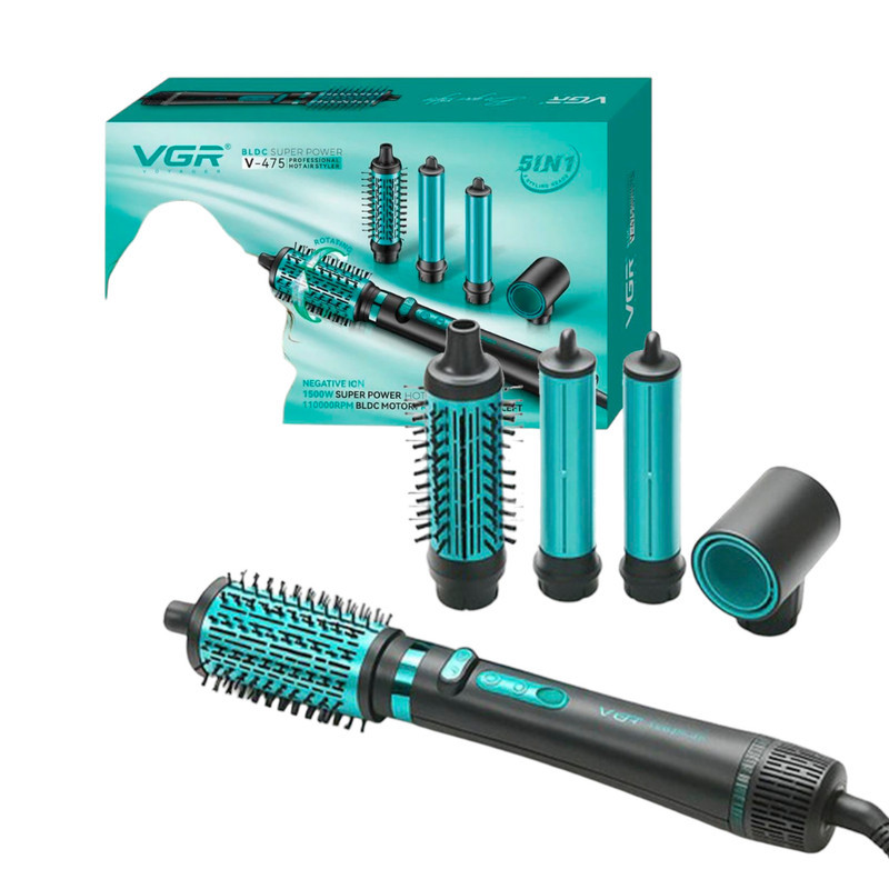 سشوار چرخشی 1500 وات وی جی ار مدل V-475 5in1