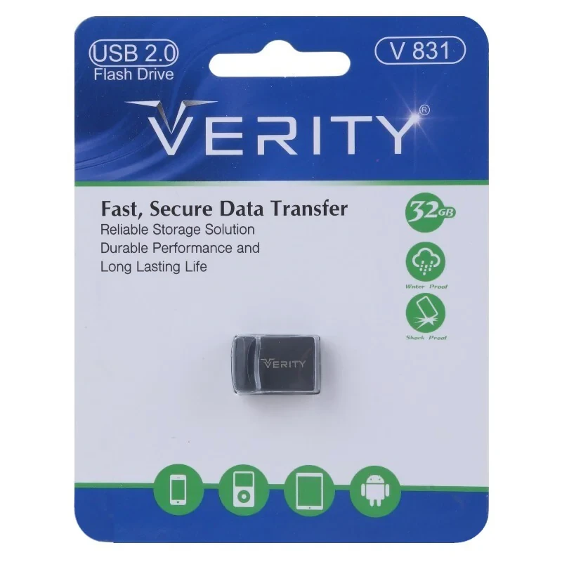 فلش مموری وریتی مدل V 831 ظرفیت 32 گیگابایت با رابط USB2