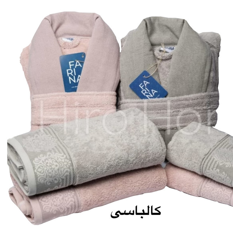 سرویس حوله پالتویی 10 تکه هیرو هوم مدل FARINA
