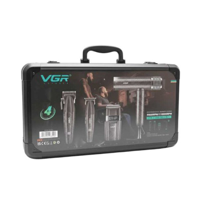 ماشین اصلاح موی سر و صورت شارژی وی جی ار مدل v-640 s4 in 1