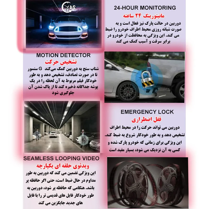 دوربین ثبت وقایع خودرو مدل T740