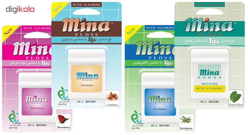 نخ دندان مینا مدل متراکم بسته 4 عددی