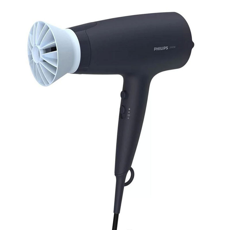 سشوار حرفه‌ای 2100 وات فیلیپس مدل BHD360، موتور DC، وزن 290 گرم