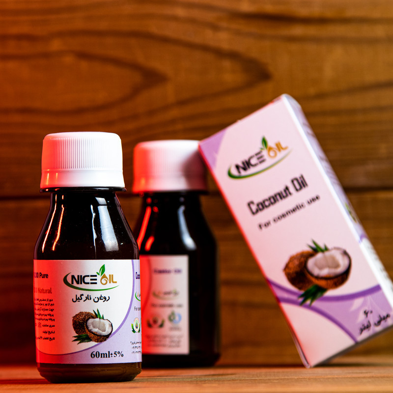 روغن نارگیل نایس اُیل کد 01 حجم 60 میلی لیتر
