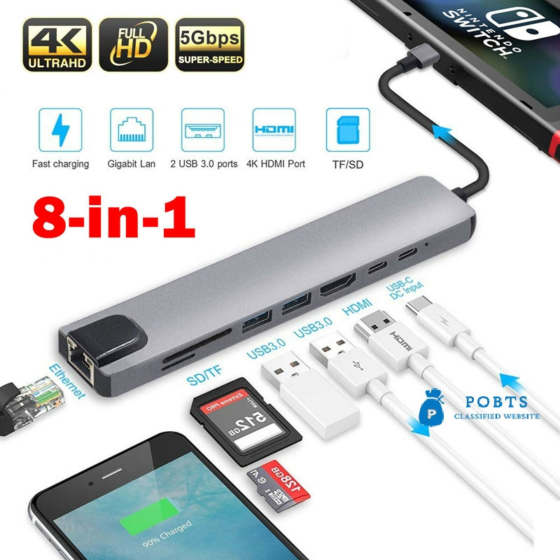 هاب 8 پورت USB-C مدل VI545