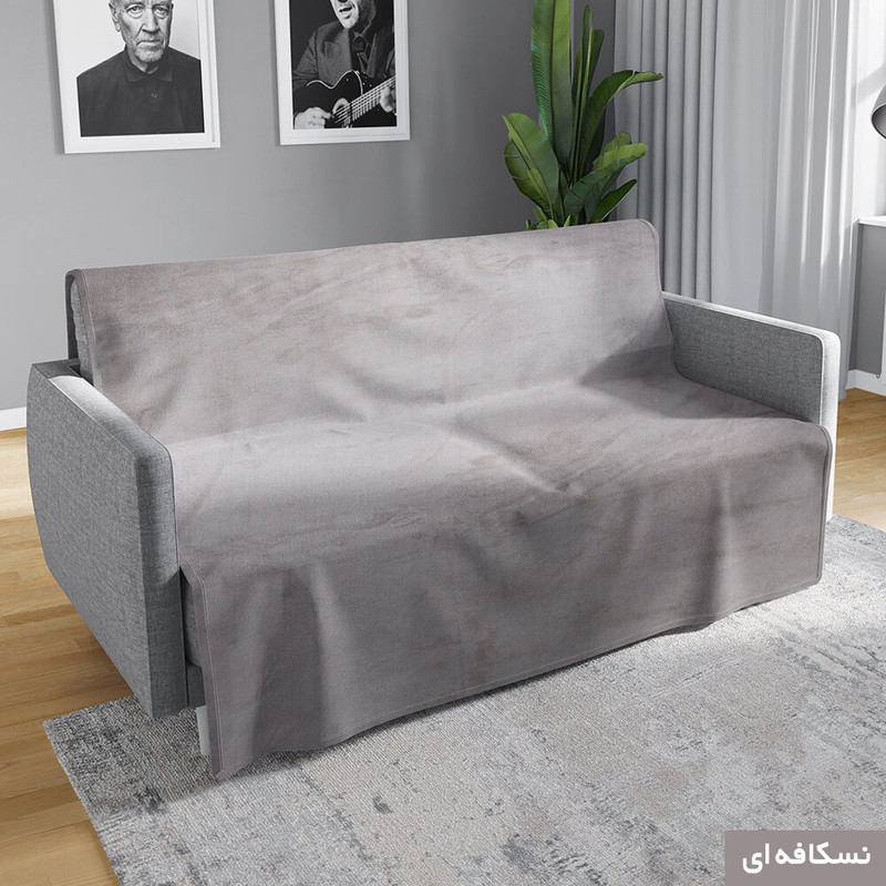 شال مبل شاران هوم مدل مخملی طرح ساده 180×200 سانتی متر