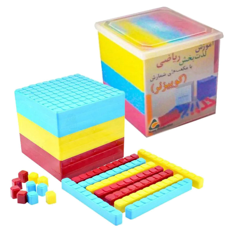 بازی آموزشی اعداد کارا مدل کوییزنر به همراه باکس چینه و چوب خط