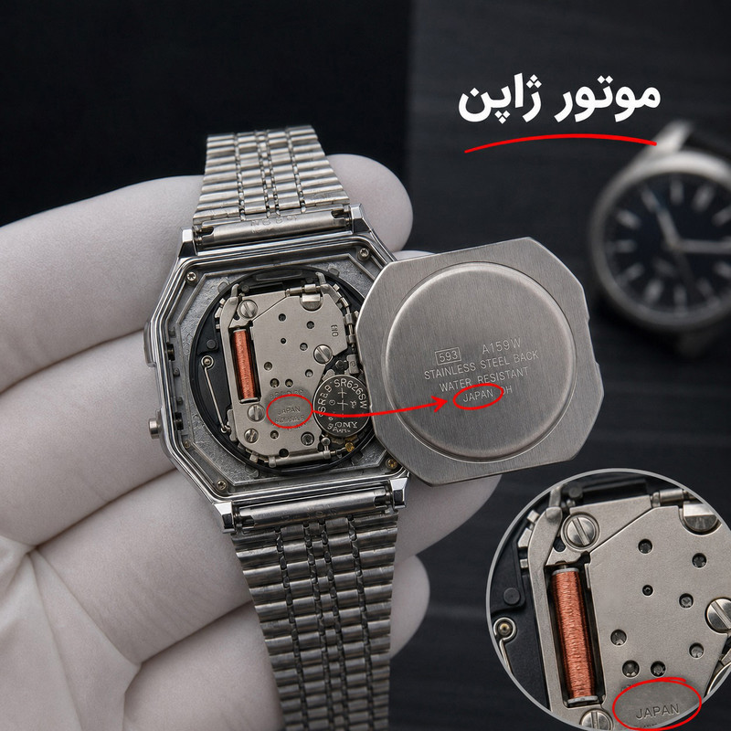 ساعت مچی مردانه کلاسیک مدل موتورژاپن A159W