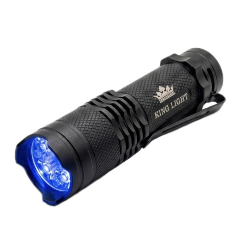 چراغ قوه دستی کینگ لایت مدل UV-365395 با نور آبی