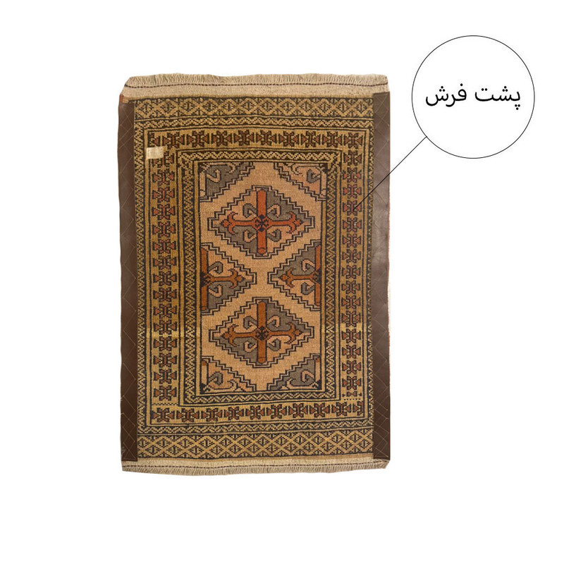 فرش دستباف نیم متری مدل ترکمن کد Nkpstp2