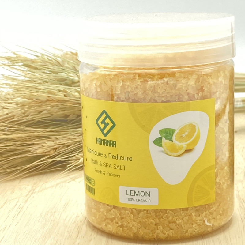 نمک حمام هامانا مدل Lemon وزن 500 گرم