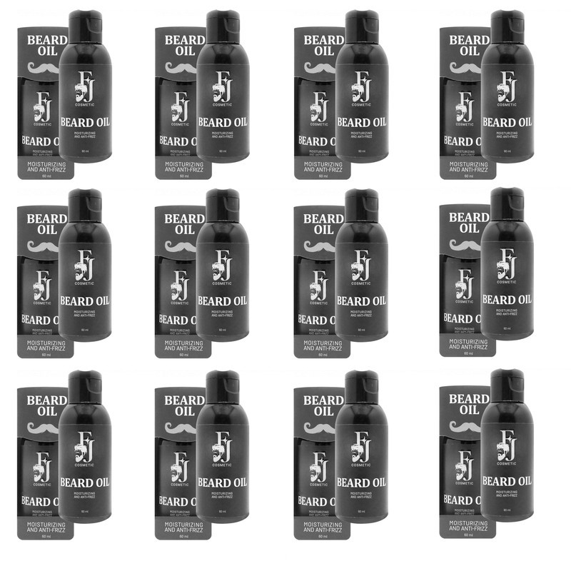 روغن ریش افجه مدل SL-BEARD012 مناسب برای انواع مو حجم 60 میلی‌لیتر مجموعه 12 عددی