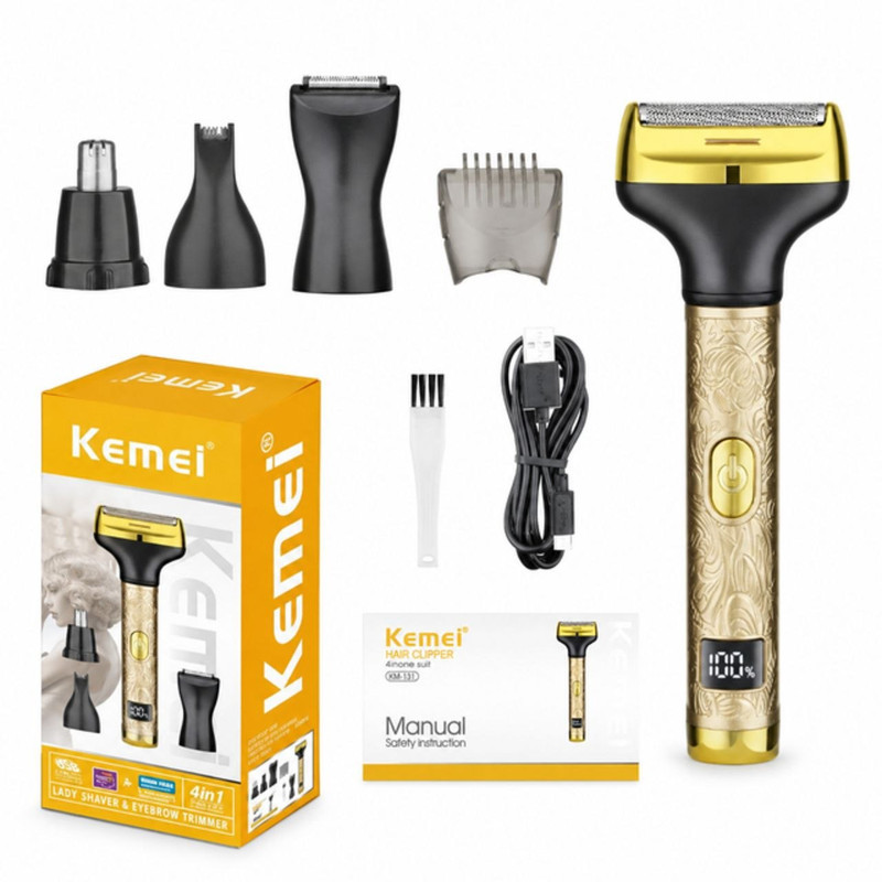 ماشین اصلاح موی سر و صورت شارژی کیمی مدل KM-131 4in1