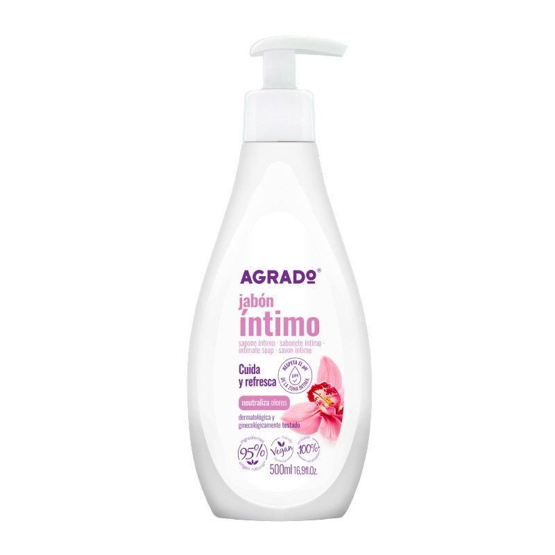 ژل بهداشتی آگرادو مدل Jabon Intimo حجم 500 میلی لیتر