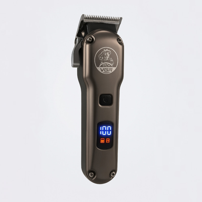 ست ماشین اصلاح موی صورت و بدن شارژی وی جی ار مدل V-675 S3 مجموعه سه عددی