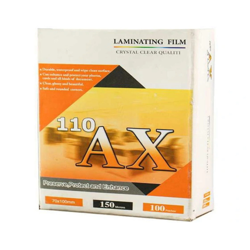 طلق پرس آ ایکس مدل 110AX سایز 7x10 سانتی‌ متر بسته ۱۰۰ عددی