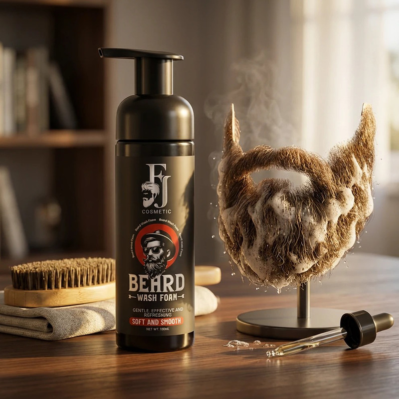 شامپو شست و شوی ریش و سبیل افجه مدل BEARD-WfA مناسب برای انواع مو حجم 150 میلی لیتر