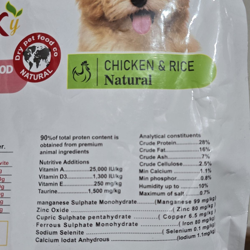 غذای خشک سگ ریلکسی مدل CHICKEN وزن 2 کیلوگرم