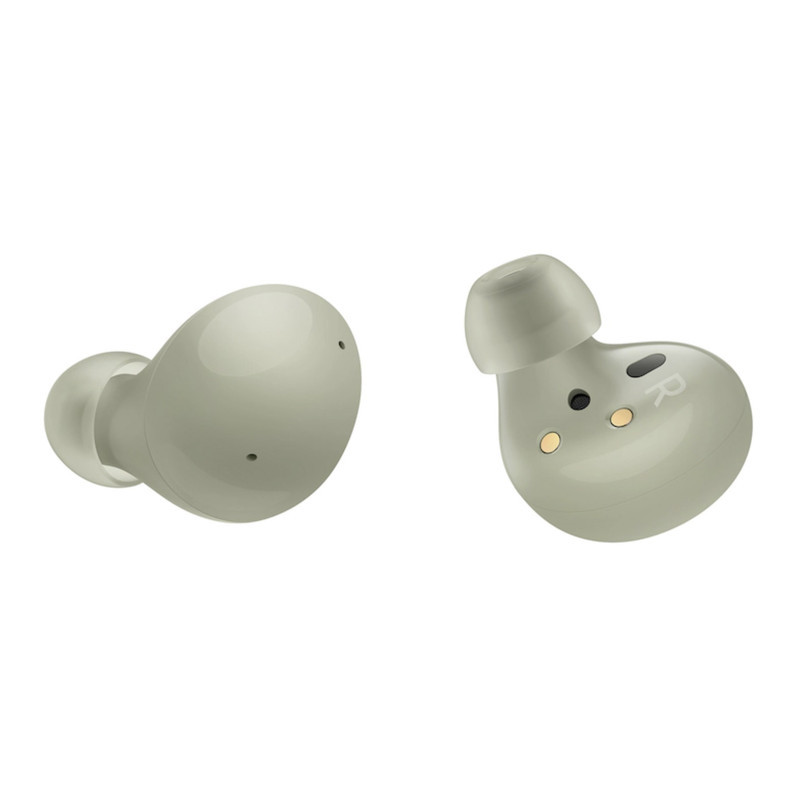هدفون بلوتوثی سامسونگ مدل Galaxy Buds 2 با نویز کنسلینگ فعال (ANC)، درگاه شارژ USB Type-C، دارای میکروفون داخلی و دو میکروفون خارجی، مقاوم در برابر رطوبت و عرق