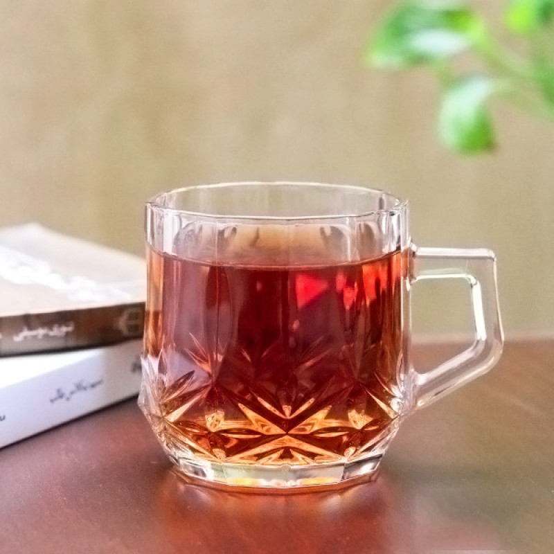 فنجان شیشه و بلور اصفهان مدل هایلین بسته 6 عددی