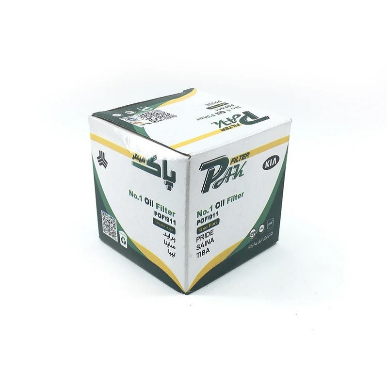 فیلتر روغن پاک مدل No.1 Oil Filter  POF911 مناسب برای سایپا پراید 111، سایپا پراید 131 مجموعه 40 عددی