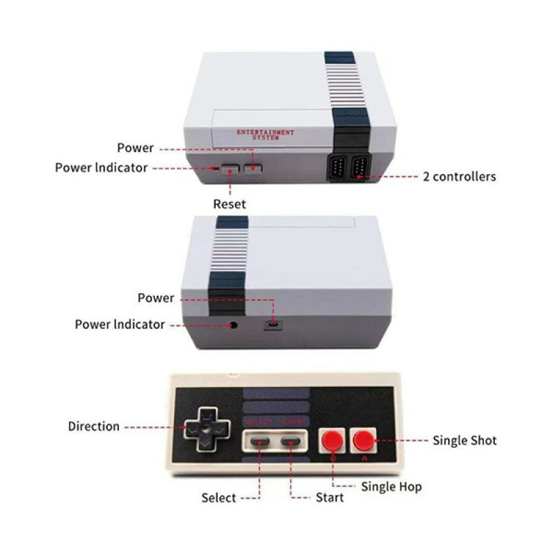 مجموعه کنسول بازی مدل Anniversary Edition 620 Games Built In-Classic