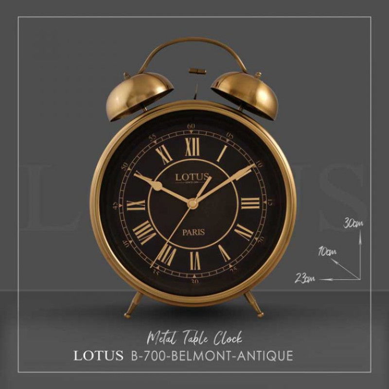 ساعت رومیزی عقربه‌ای مدل B700-BELMONT-ANTIQUE