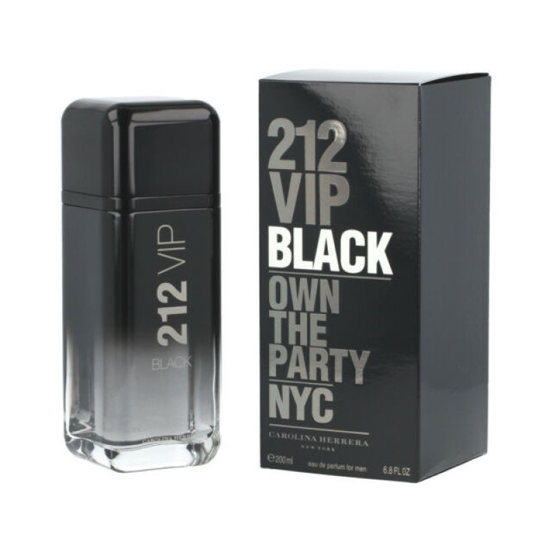 ادو پرفیوم مردانه کارولینا هررا مدل 212 VIP Black حجم 200 میلی لیتر