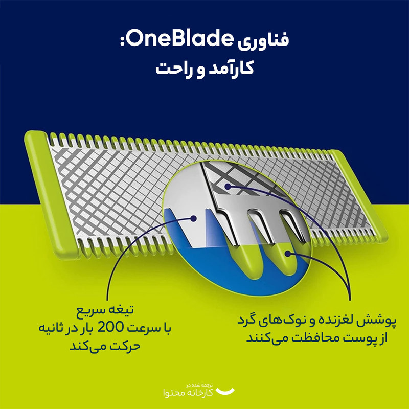ماشین اصلاح موی صورت فیلیپس مدل QP653023