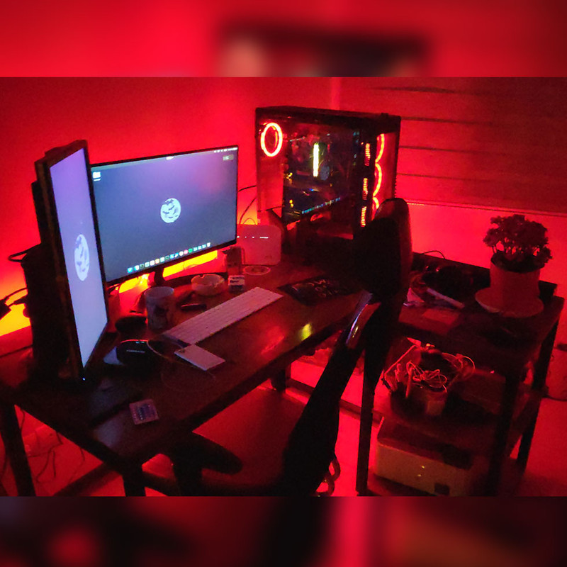 ریسه ال ای دی مدل شلنگی RGB طول 2 متر به همراه ریموت