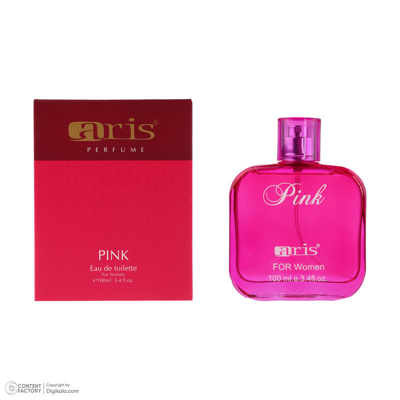 ادوتویلت زنانه اریس مدل PINK با رایحه گرم و شیرین حجم 100 میلی‌لیتر