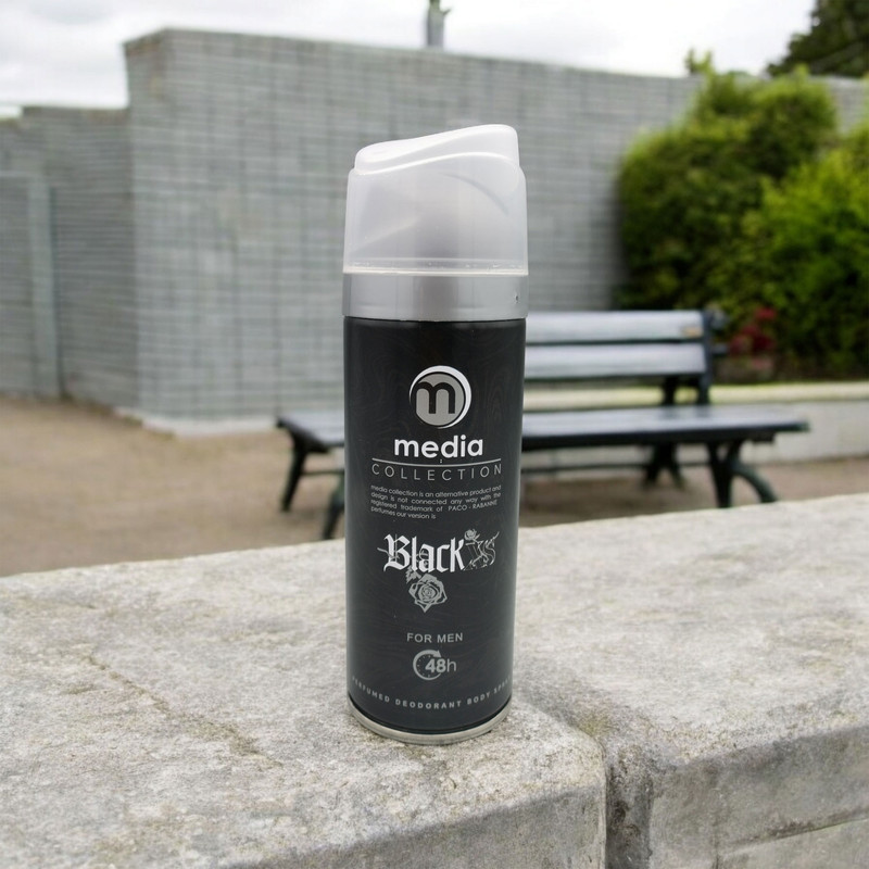 اسپری بدن مردانه مدیا مدل BlackXs حجم 200 میلی لیتر