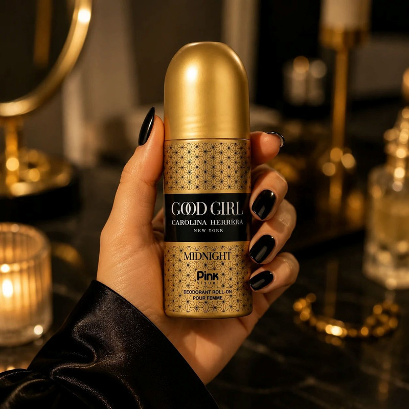 رول دئودورانت زنانه پینک ویژوآل مدل Good Girl Midnight حجم 60 میلی‌لیتر