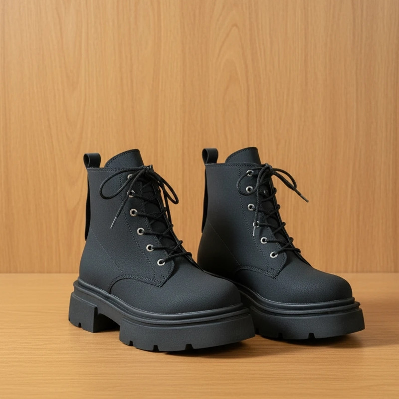 نیم بوت زنانه مدل Combat Sole