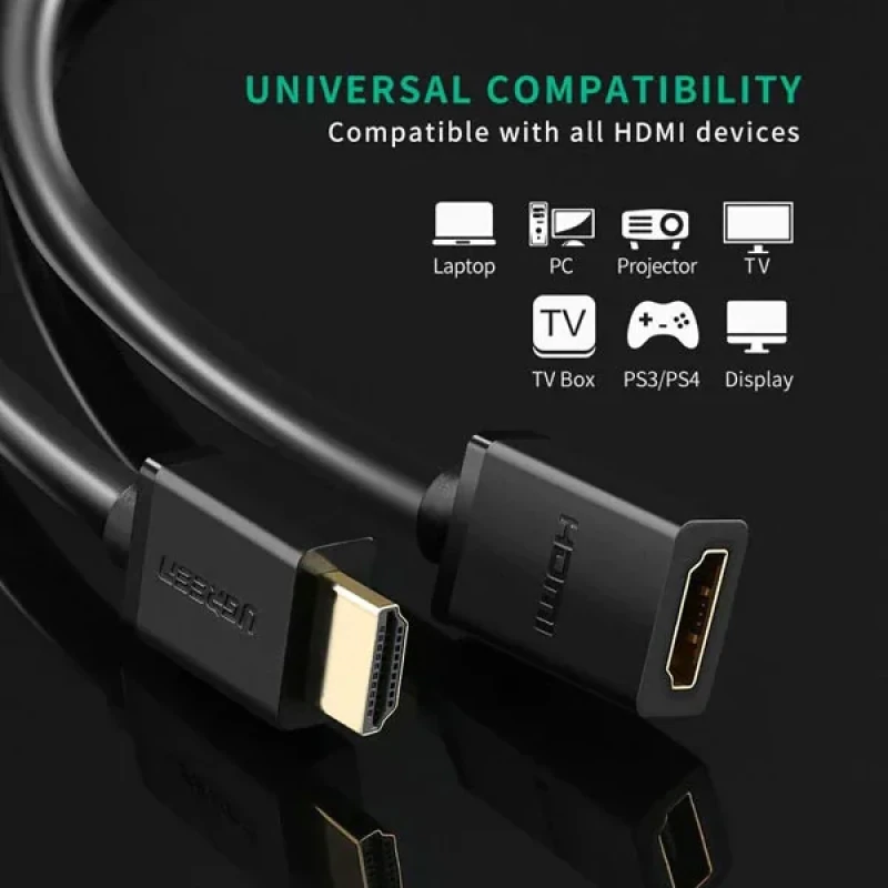 کابل افزایش طول HDMI یوگرین مدل HD107-10140 طول 0.5 متر