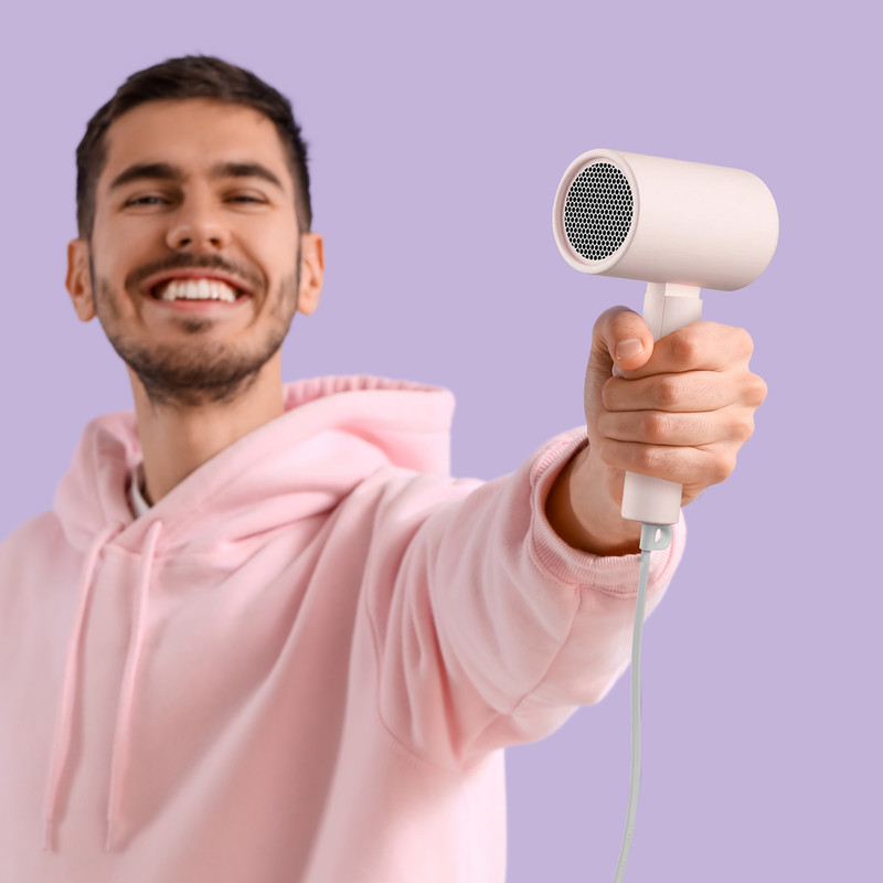 سشوار مسافرتی 1600 وات شیائومی مدل CMJ04LXEU، موتور AC، وزن 400 گرم، دارای سری متمرکز‌کننده باریک با ویژگی صاف‌کنندگی، حجم‌دهندگی، با قابلیت باد سرد