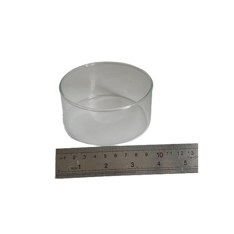 گلدان دکوری مدل تنگ شیشه‌ای کد 5، ابعاد 10x10x5 سانتی‌متر، وزن 100 گرم