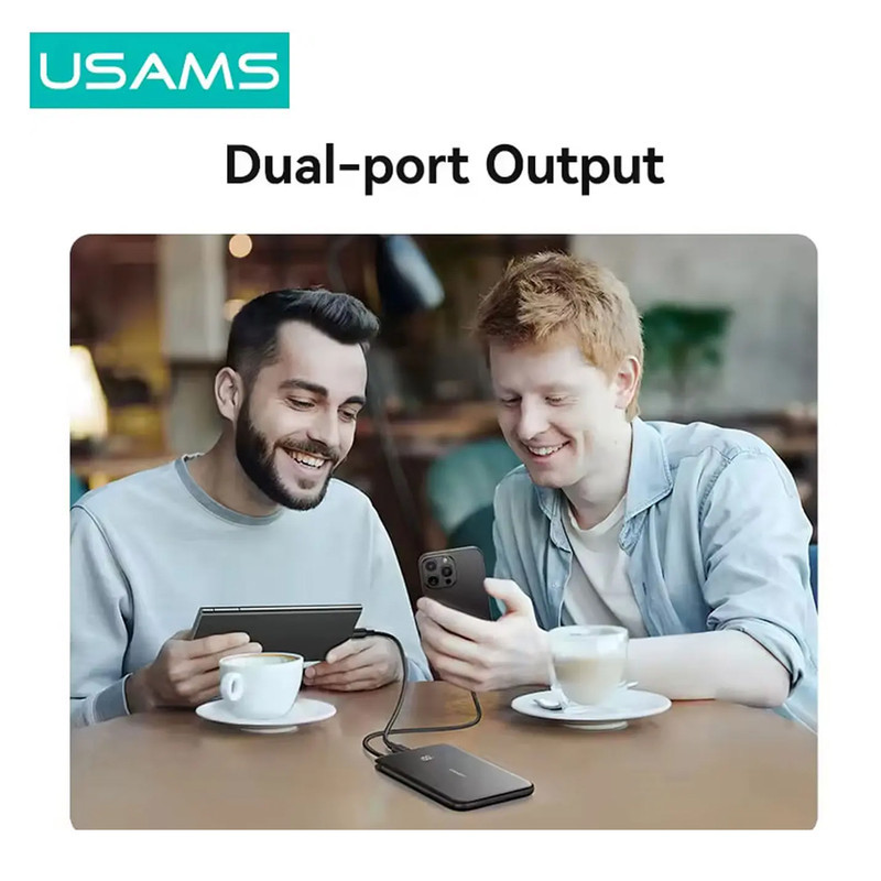پاوربانک 20 وات یوسمز مدل US-CD227-20W ظرفیت 5000 میلی آمپر ساعت