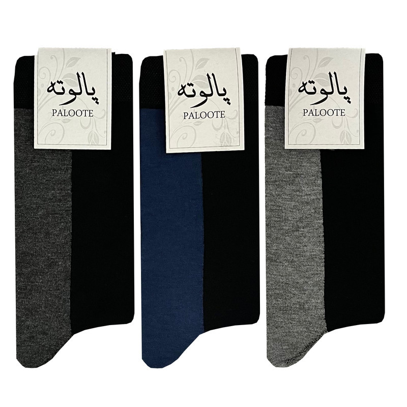 جوراب مردانه پالوته مدل PLT-P10 مجموعه 3 عددی