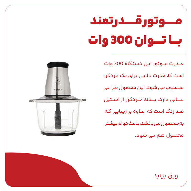 خردکن 2 لیتری همیلتون مدل BH-530