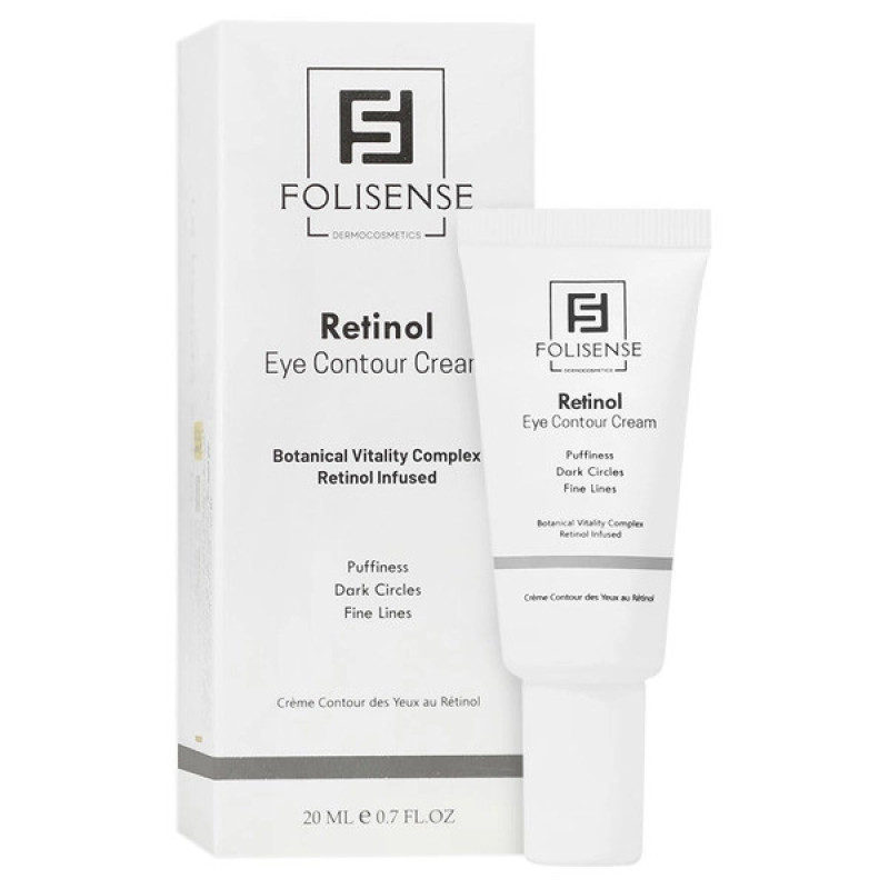 کرم روشن‌کننده روز و شب دور چشم فولیسنس مدل retinol مناسب برای انواع پوست حجم 20 میلی‌لیتر