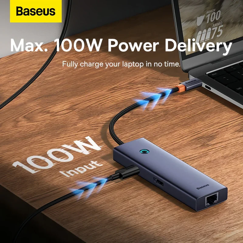 هاب 6 پورت USB-C بیسوس مدل BS-OH151