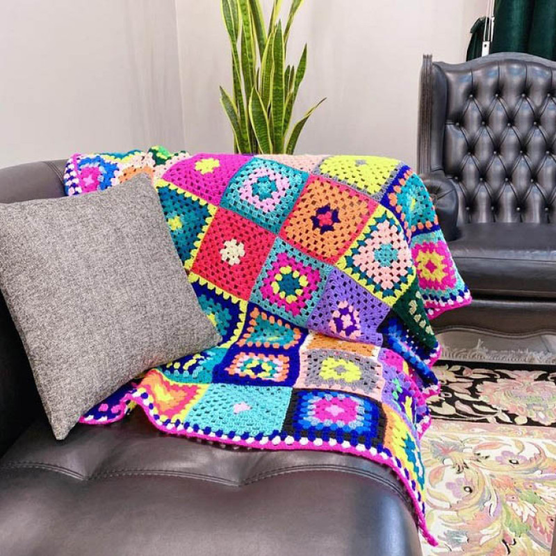 شال مبل و تخت مدل x94 سایز 120×120 سانتیمتر