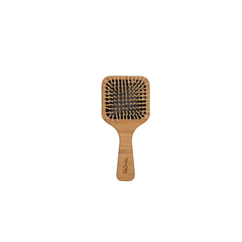 برس مو وودوین مدل چهارگوش چوبی بامبو کد B_410