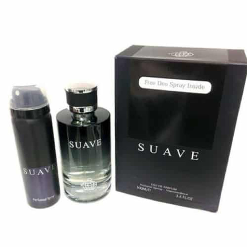 ادو پرفیوم مردانه فراگرنس ورد مدل Suave حجم 100 میلی لیتر به همراه اسپری فراگرنس مدل Suave حجم 75 میلی لیتر