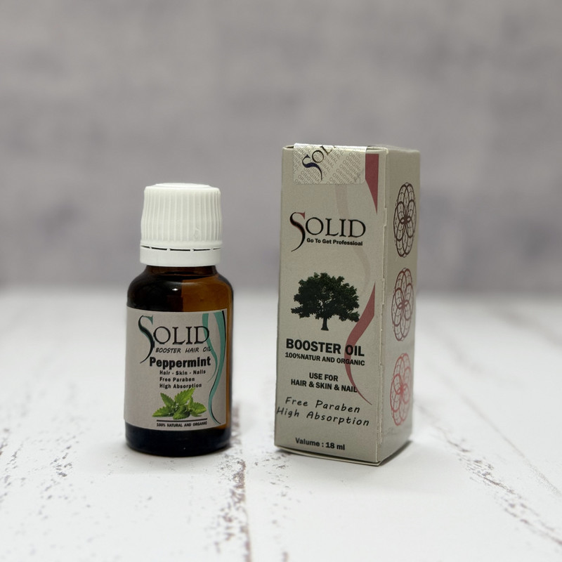 روغن مو سالید  مدل روغن نعنا فلفلی حجم 18 میلی‌لیتر، تقویت‌کننده و مناسب انواع مو