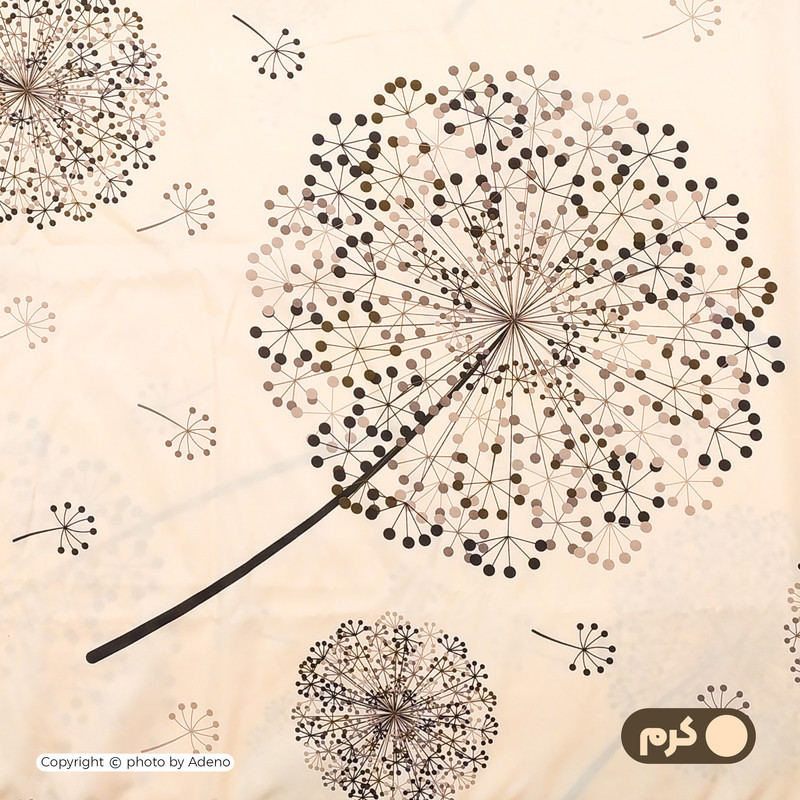 سرویس ملحفه آدنو مدل Dandelion کد IR119 یک نفره 2 تکه